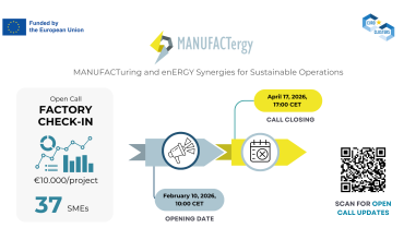 COVER MANUFACTergy launches the “FACTORY CHECK-IN” Open Call